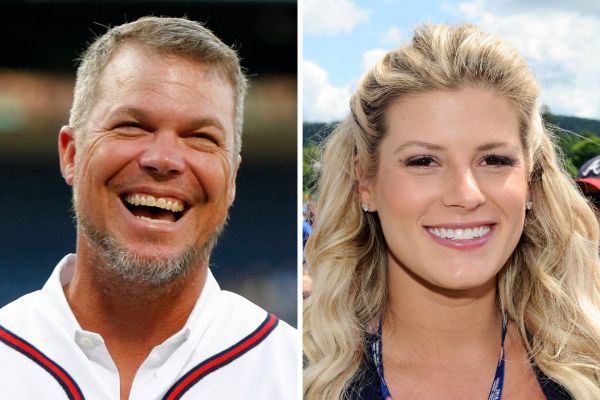 Sharon Logonov and her ex-husband, Chipper Jones. 